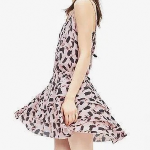 Banana Republic Pink and Black Patterned Dress - Picture 3 of 6